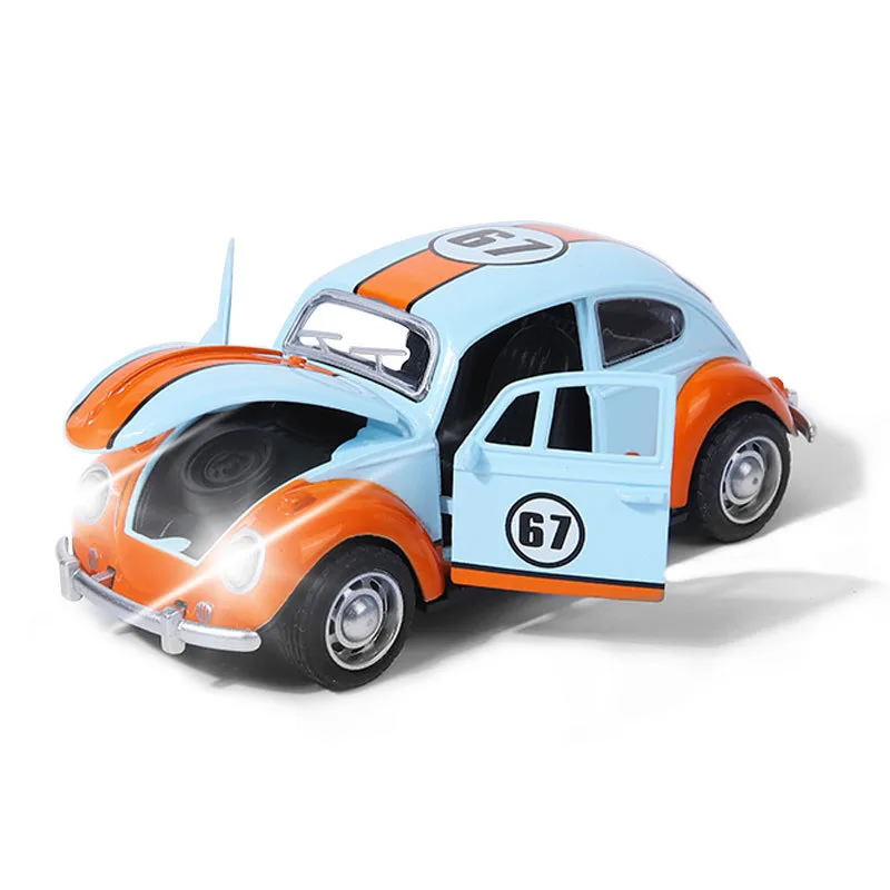 1:326 Legering Klassieke Auto Model Geluid en Licht Kinderen Speelgoed Auto Ornamenten Pull-Back Auto Model Jongen Speelgoed gegoten Educatief Speelgoed