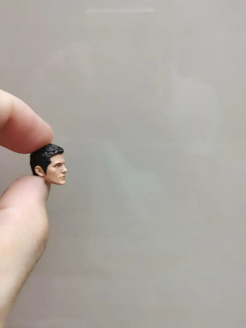 1/18 escala cabeça escultura estrela europeia jensen acles soldado masculino modelo pvc curto cabelo preto 3.75 Polegada figura de ação corpo boneca