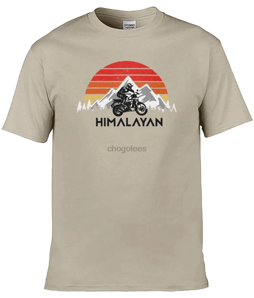 Himalayan Motorbike Sunset - Retro T-shirt Design - Unofficial New Design LOOK