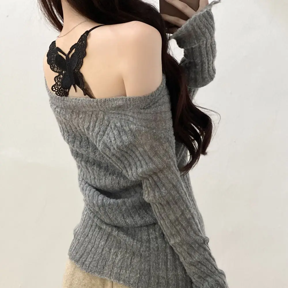 New Butterfly Embroidery Backless Butterfly Vest Built In Pad Lace Trim Chest Wrap Top Hollow Out Innerwear Tank Top Summer Wear