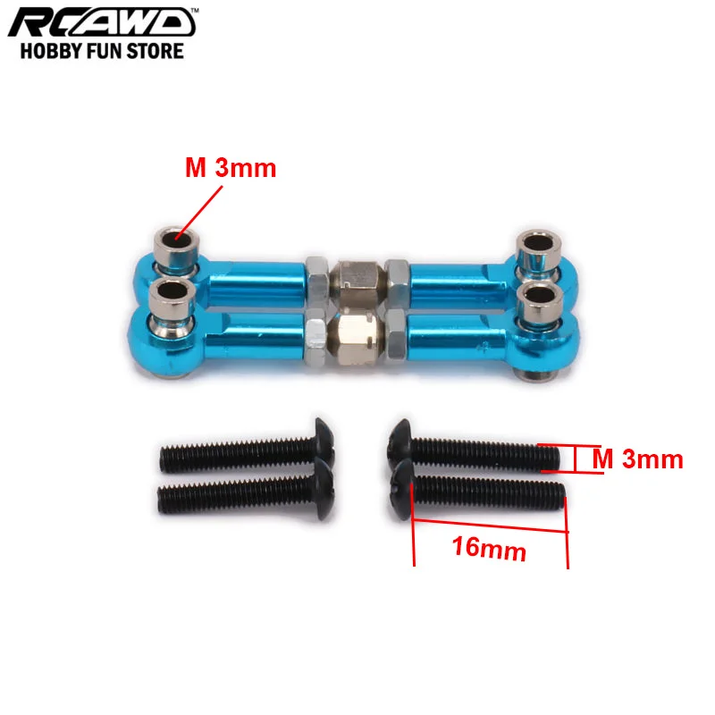 Alloy Tie-Rod Tie-Rods Turnbuckle Arm&Steering For Rc Hobby Car 1/10 HPI RS4 Aluminum 6061-T6 113696 Hopup Parts Tie Rod RS4009