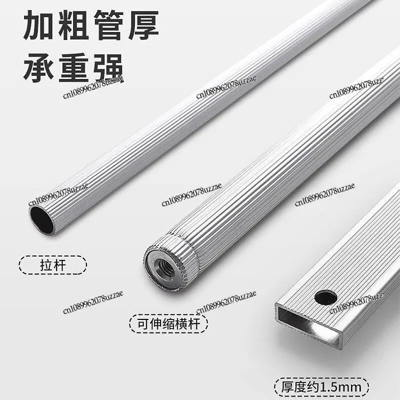 Pull-down Clothes Hanger Retractable Clothes Pass Cloakroom Household Tie Rod Wardrobe Buffer