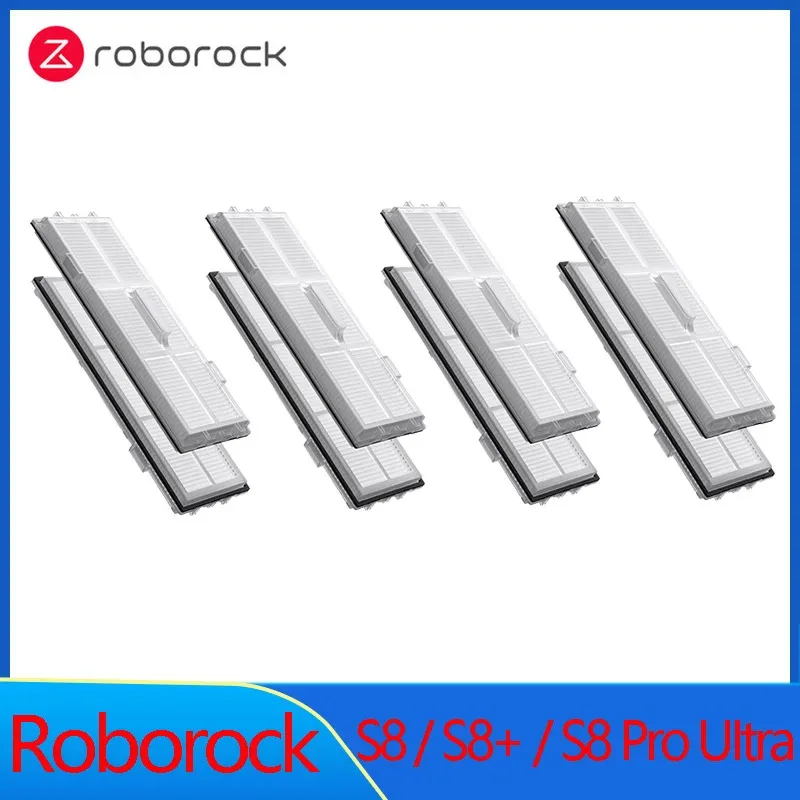 100 For Roborock S8 Pro Ultra S8+ Spare Parts DuoRoller Main Side Brushes Mop Cloths HEPA Filters Dust Bags Accessories