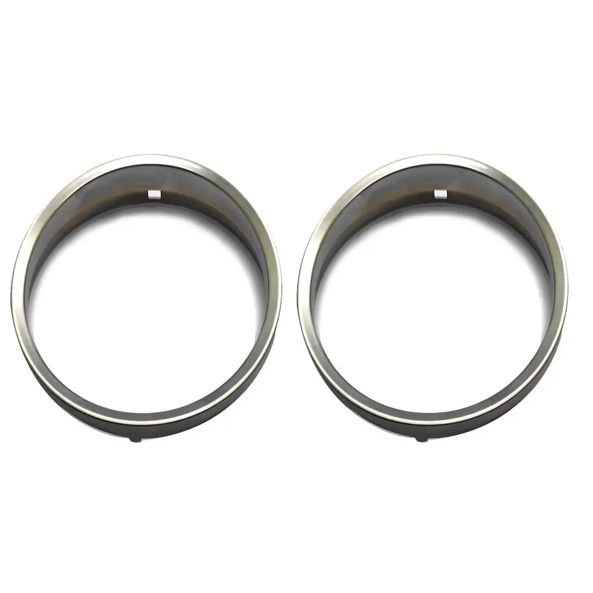 

Matte Chrome Silver Speedometer Gauge Dial Rings Bezel Trim For BMW E60 E61 Pre-LCI M5