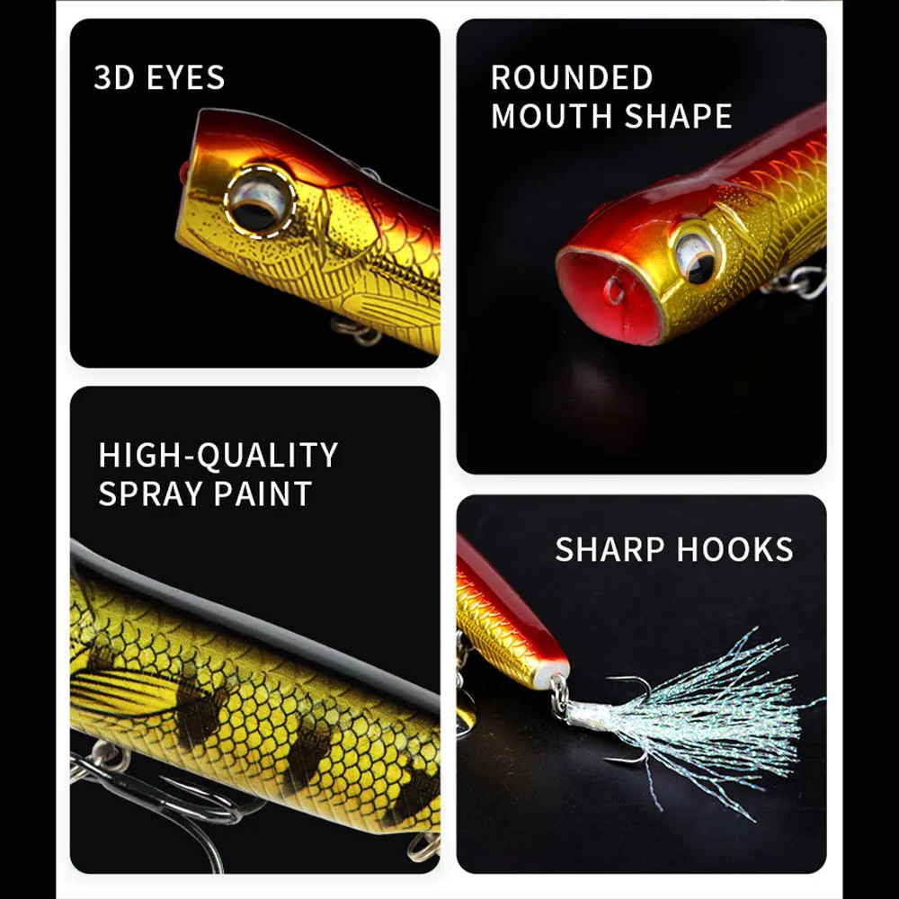 TAKEDO 10G Top Water Popper Pr – Fishing Hook Treble recenzja i cena