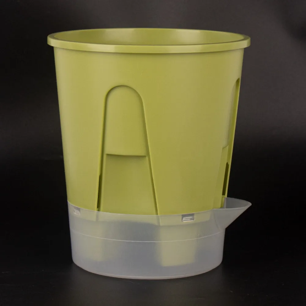 Plastic Self Absorbing Flowerpot Water Storage Tall Drain Holes Breathable Flowerpot Large Capacity Thickened Lazy Flowerpot