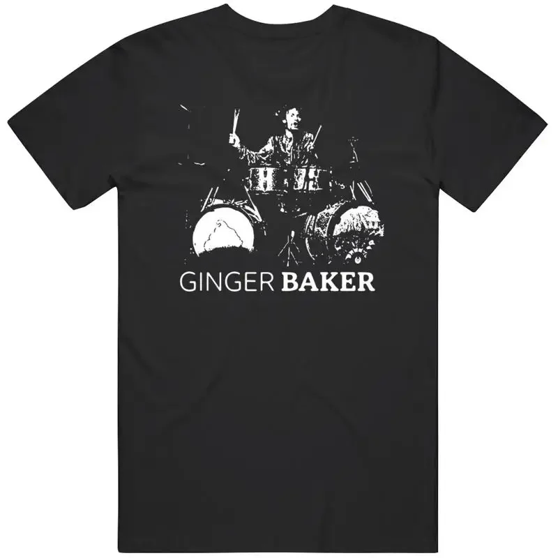 Ginger Baker Cream Band Retro Vintage Rock T Shirt
