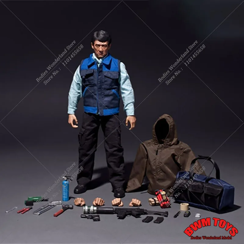 In Stock NO.013 1/6 Scale The Foreigner Veterans Jackie Chan Male Action Figure Full Set Model Toys for Fans Gift Collection