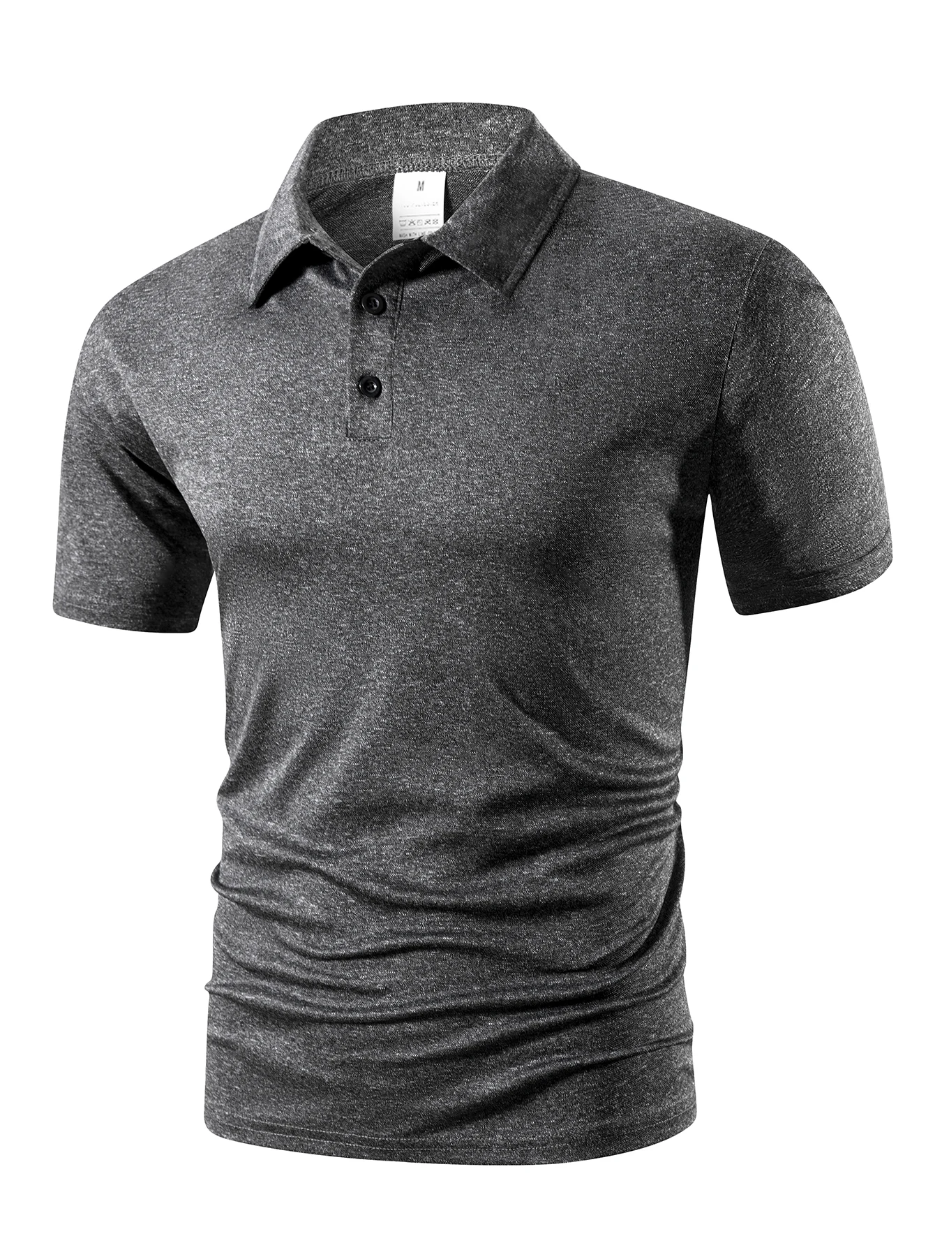 Men's Summer Polo Shirt Casual Breathable Comfortable T Shirts Solid Color High Quality Short Sleeve T-Shirt Outdoor Sport Tops