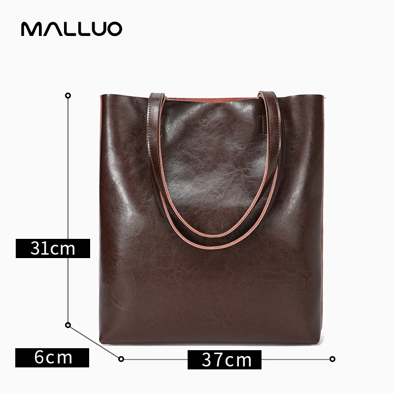 Cow Leather Bags Ladies Genuine Leather Handbags Big Women Bag Large Vintage Female Office Hand Shoulder Bags For Women Tote New