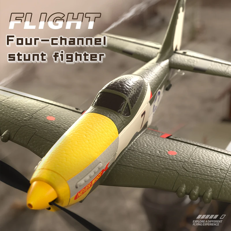 

W551 4CH RC Fighter Plane Fixed Wing Stunt Model Toy for Kids New High Performance Remote Control Aircraft with Durable