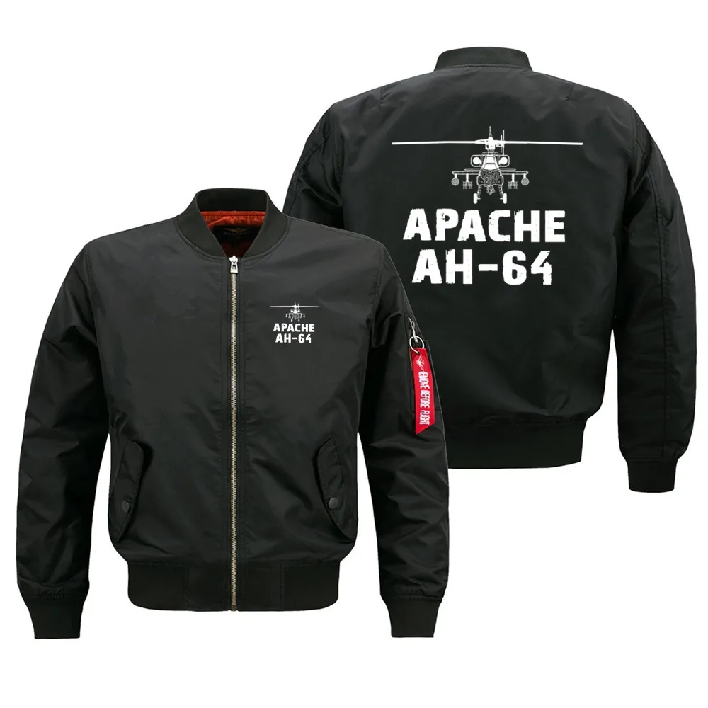 Apache ah-64แจ็คเก็ตนักบิน Ma1สำหรับผู้ชายเสื้อโค้ทเสื้อแจ็คเก็ตผู้ชายฤดูใบไม้ผลิฤดูใบไม้ร่วงฤดูหนาว
