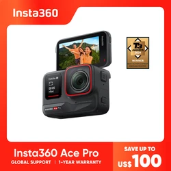 Insta360 Ace Pro — kamera akcji 4K Leica, flagowy czujnik 1/1,3 cala, super wydajność o słabym świetle, wodoodporność, stabilizacja