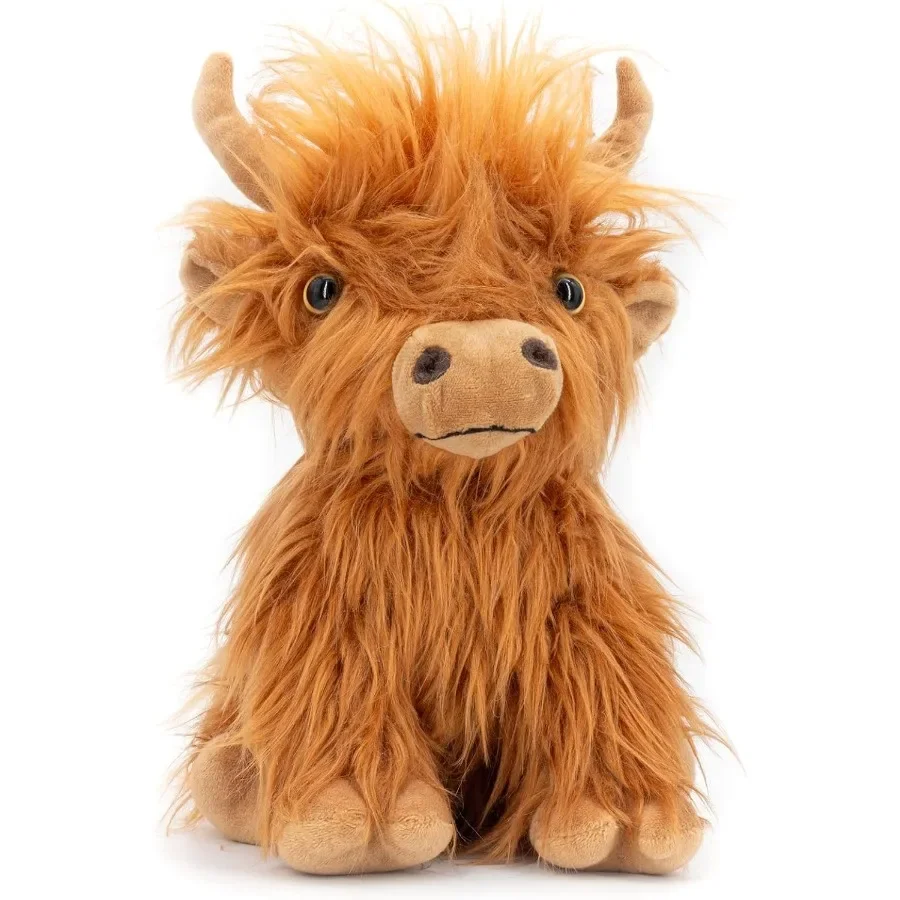 

Мягкая игрушка Marysun для микроволновой печи Highland Cow, коричневая мягкая плюшевая игрушка в подарок для девочек, уютная теплая удобная мягкая игрушка