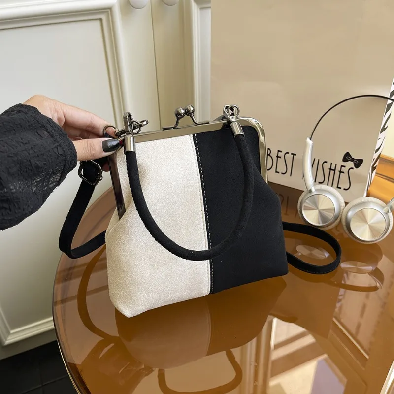 

New Women's Handbag Fashion High Quality Color Blocked Women's Crossbody Bag Light Luxury Commuter Multi Functional Mobile Bag