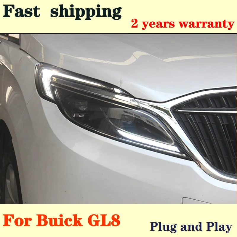 Suitable For 2017 2018 Buick Headlight Assembly New GL8 Conversion Upgrade Full LED Light Source Headlight LED Low Beam Light