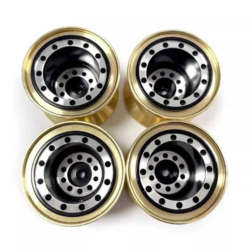 

Металлическая 1,0 закрытая металлическая колесная рама + латунный противовес 4 шт. для модели 1/24 альпинистские аксессуары с дистанционным управлением для обновления автомобиля