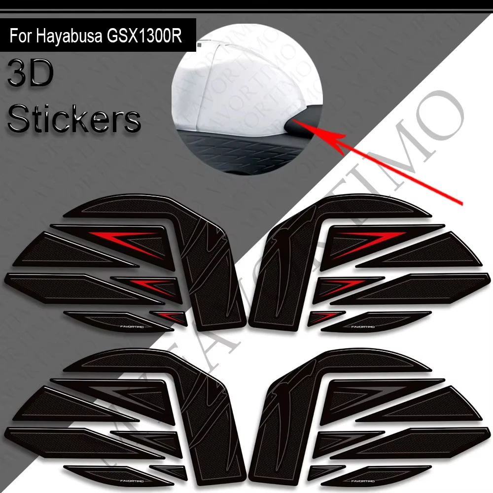 Untuk Suzuki Hayabusa GSX1300R GSXR 1300 GSX 1300R 2022-2025 Bantalan Tangki Sepeda Motor Pegangan Samping Kit Bahan Bakar Gas Stiker Stiker Lutut