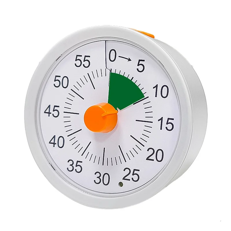 

Стильный 60-минутный визуальный таймер для офиса и кухни для классной комнаты для детей с бесшумной работой A