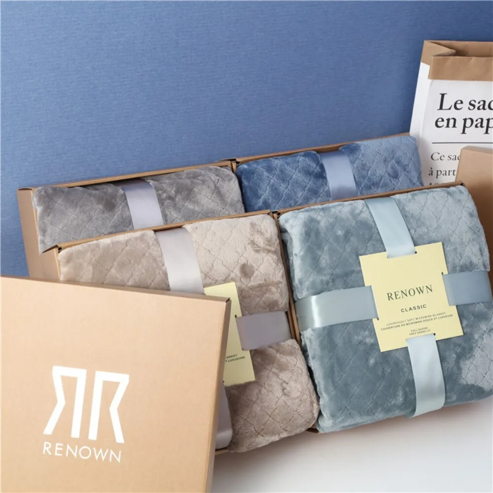 بطانية رمي شتوية من الفلانيل مقاس واحد من الصوف المرجاني الناعم للمكتب قيلولة تكييف الهواء دفء مريح في المنزل أو العمل