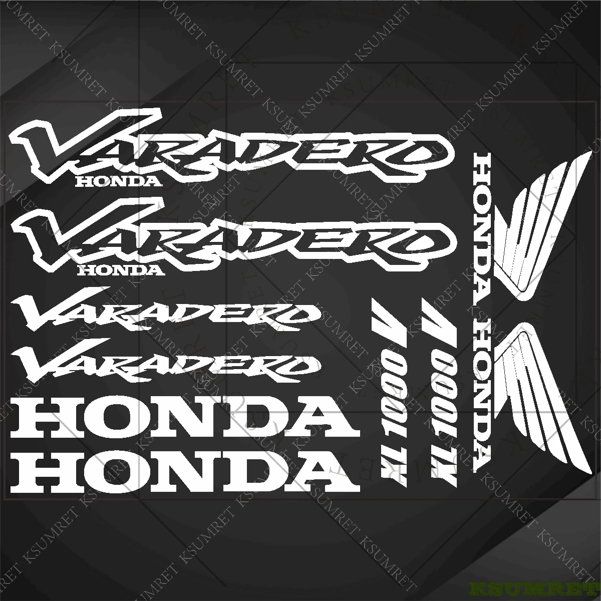 

For Honda Varadero XL1000V Motorcycle Stickers Logo Tank Helmet Exhaust Accessories Waterproof