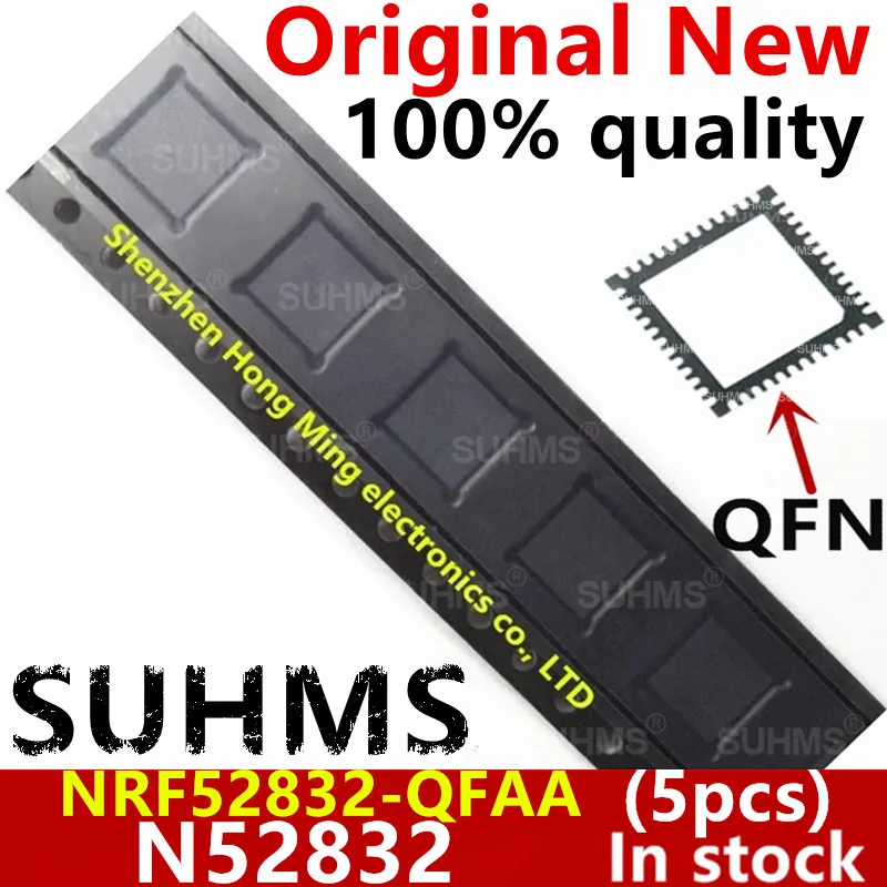 

(5piece) 100% New NRF52832-QFAA NRF52832 NRF52832QFAA NRF52832-QFAA-R N52832 QFN-48