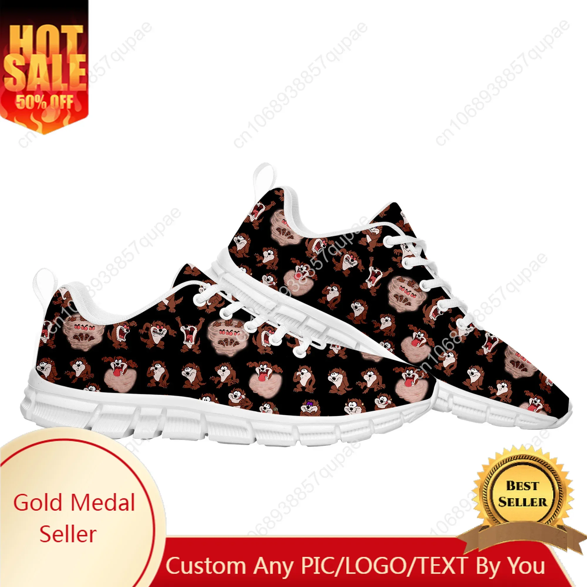 

Tazmanian Devil Cartoon Anime Sports Shoes Mens Womens Teenager Sneakers High Quality Parent Sneaker Couple Custom Shoes