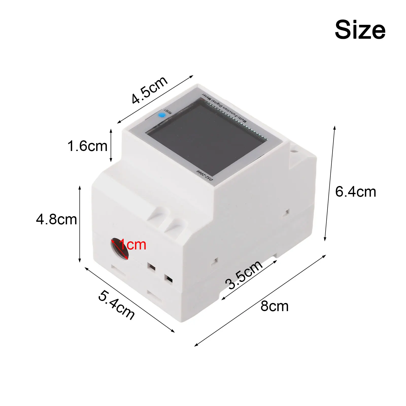 Dynamic Energy Monitoring Device with High Definition LCD Display Measures Voltage from AC 40 to 300V and Current up to 100A