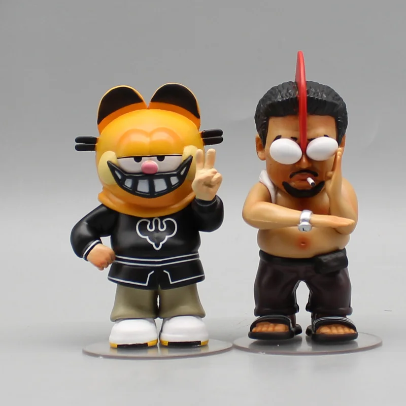Mini Gkstephen Chow Cos Superman Cat Kawaii Kung Fu modelo de muñecas de decoración de escritorio, juguetes creativos para niños, regalos, amor en la entrega, 9cm