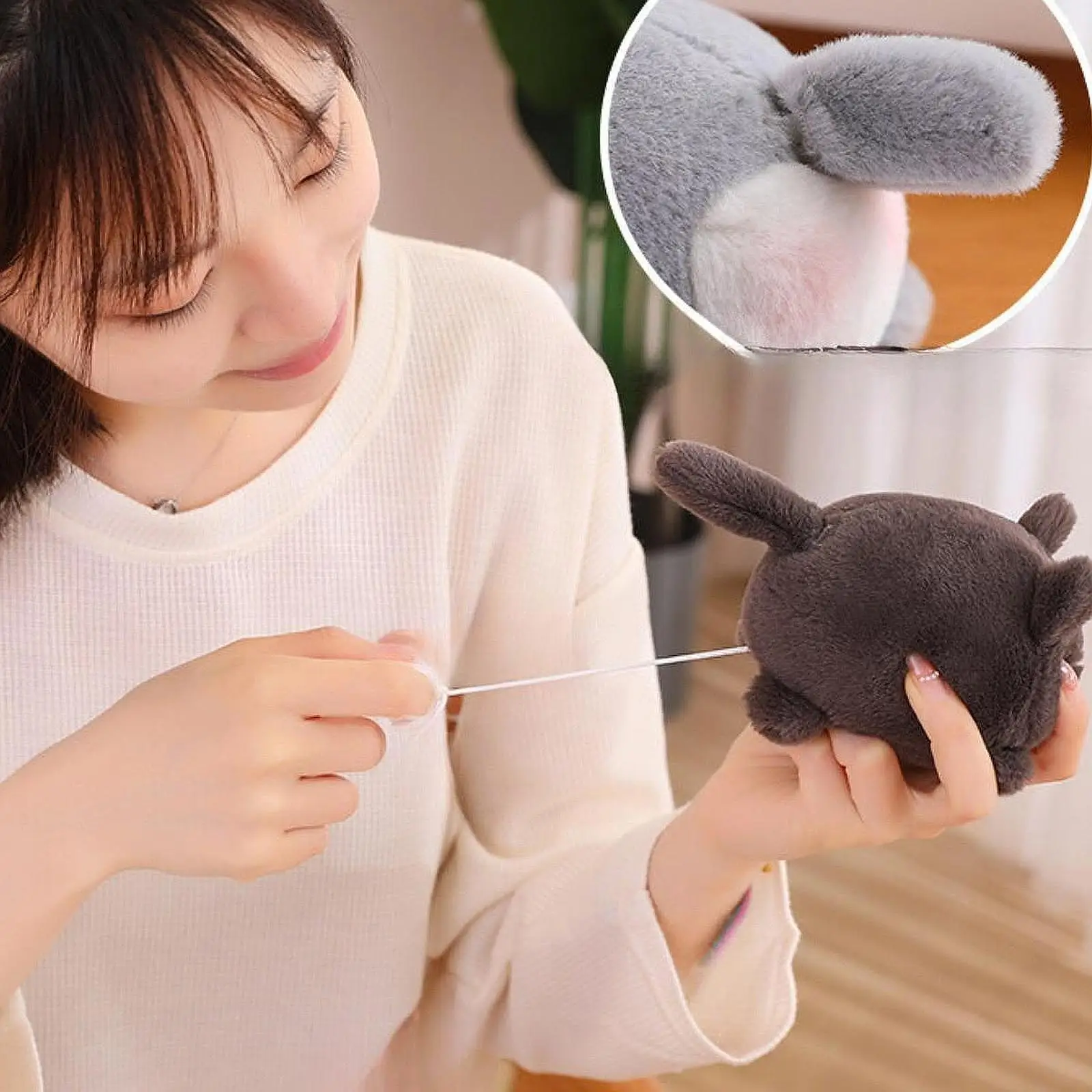 

Plush Toy with Wagging Tail Rotating Interactive for Teens Adults Children