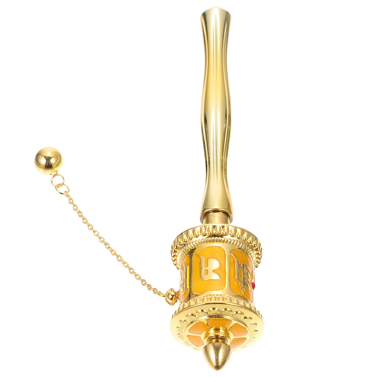 

Traditional Prayer Wheel Made of High-Quality Alloy Strong and Non-Deformable Enhances Spiritual Focus Great for Home Temple Or