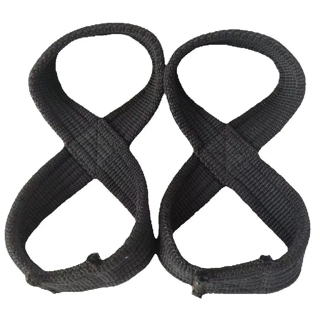 7mm Thick Anti-Slip Weightlifting Belts,Figure 8 Powerlifting Straps for Deadlift,Strength Training Belts,Wrist Protection