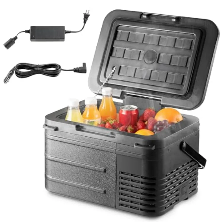 12 Volt Refrigerator 11L Portable Freezer Compressor Cooler 12V/24V DC 110-240V AC Dual Mode -468 for Camping Travel Truck RV B