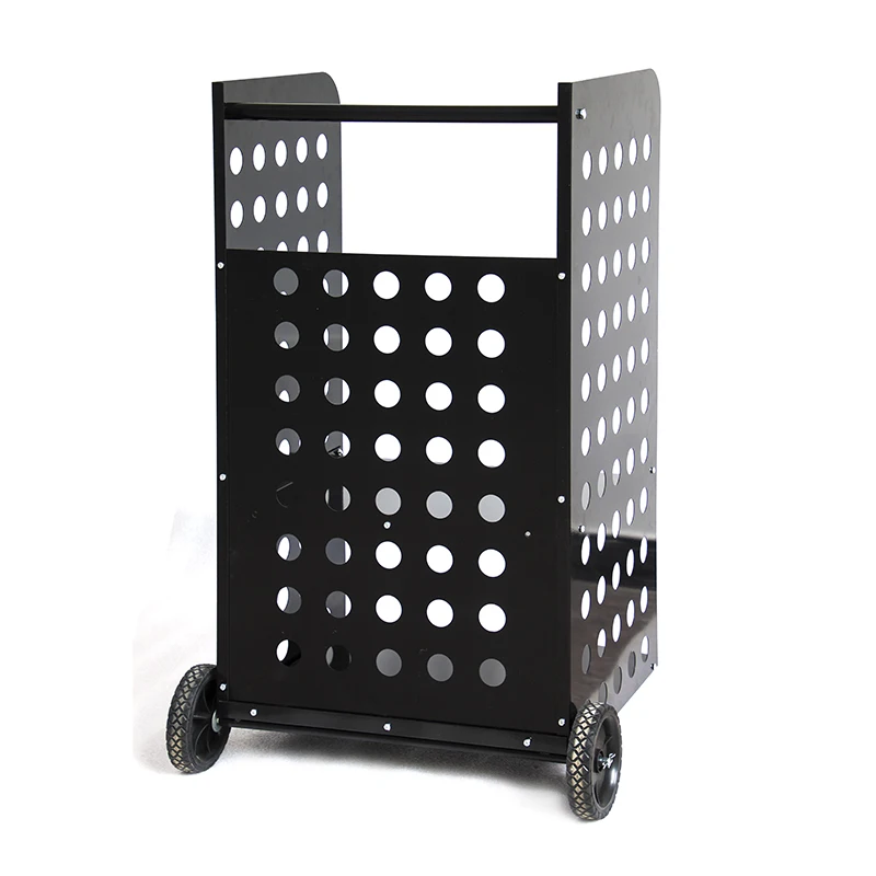 Wholesale Two Wheel Outdoor Tool Container Cart Firewood Carrier Log Rack Stand Cart Firewood Holder