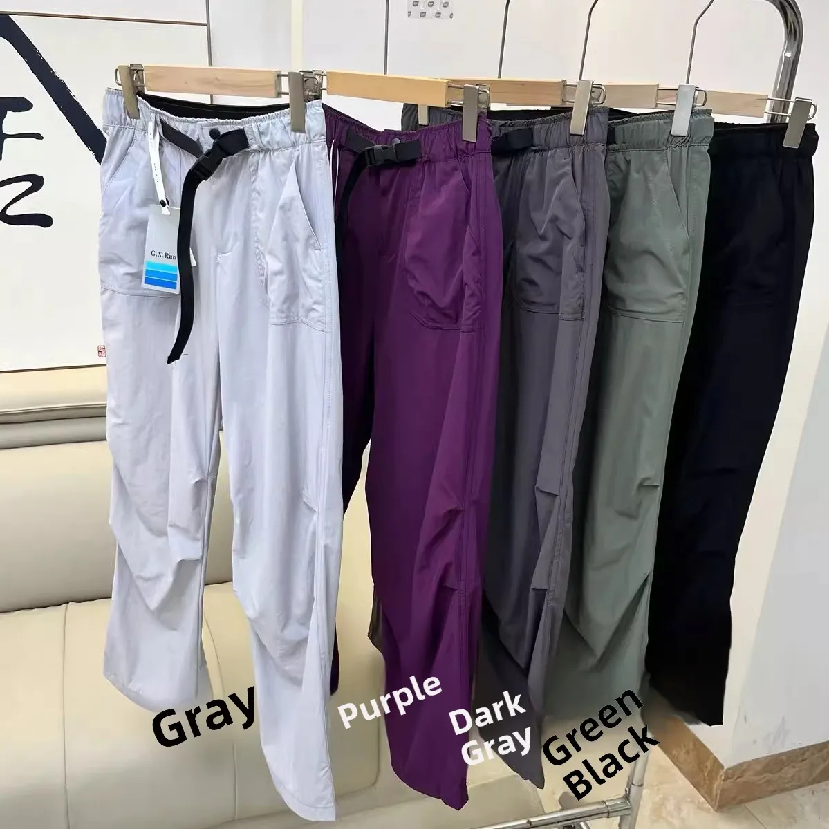 

Lightweight Waterproof Outdoor Casual Fashion Paratrooper Pants Versatile Workwear Long Trousers Trendy Straight Leg Jeans