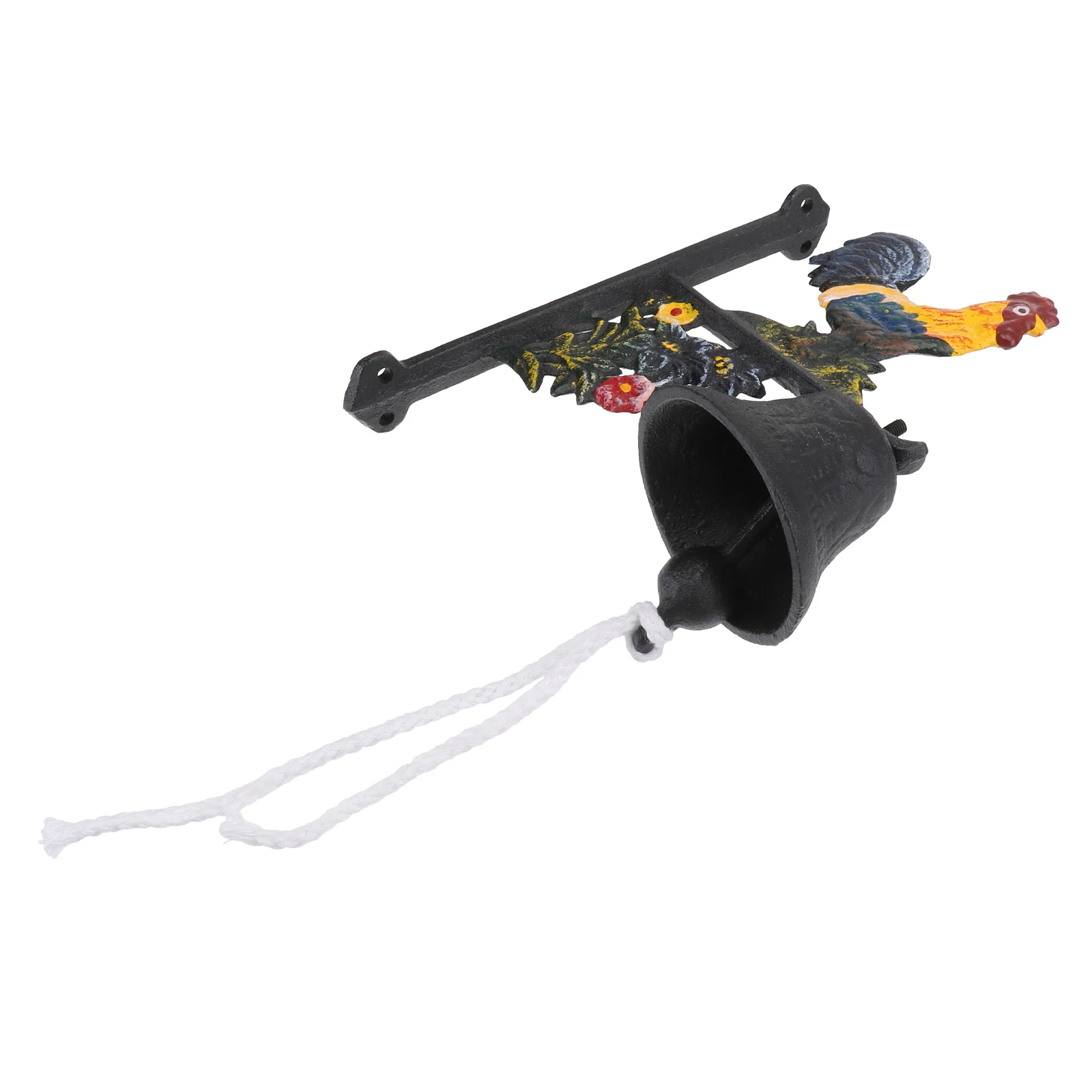 

Rustic Cast Iron Doorbell Vintage Wall Mounted Hand Cranking Bell for Garden Patio Door Bell Rustic Style Door Ornament