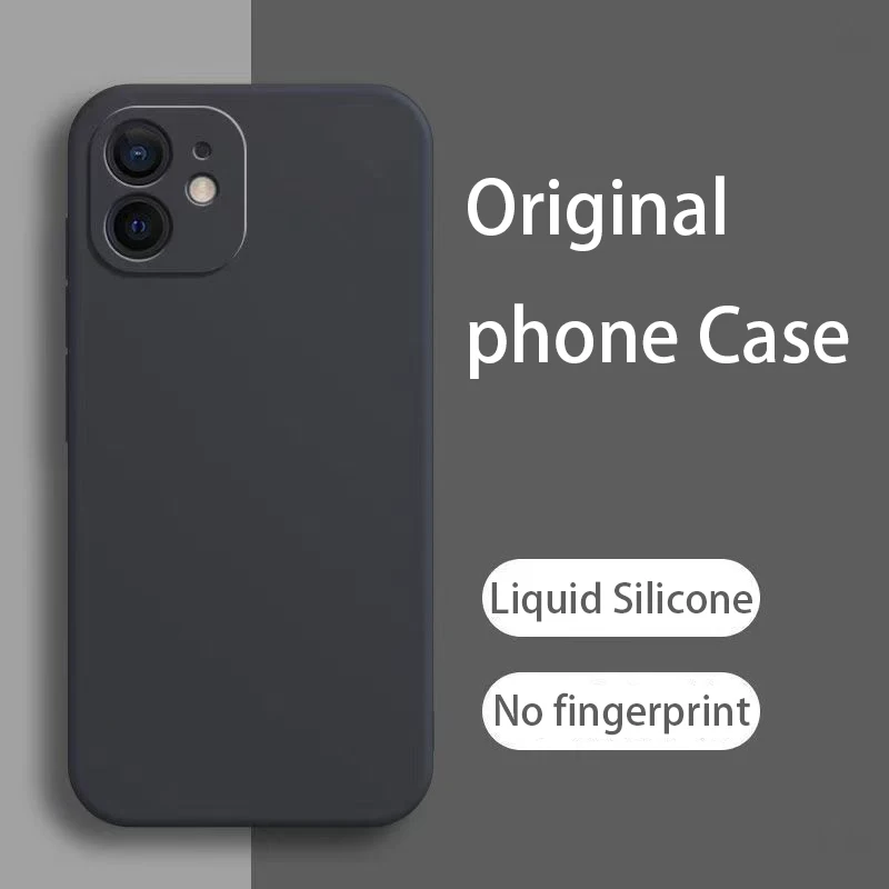 Flüssiges Silikon-Handyhülle für Apple iPhone 11 12 13 14 15 16 17 Pro Max Air 16e 17e Plus 12 mini Modische Stoßfeste Schutzhülle