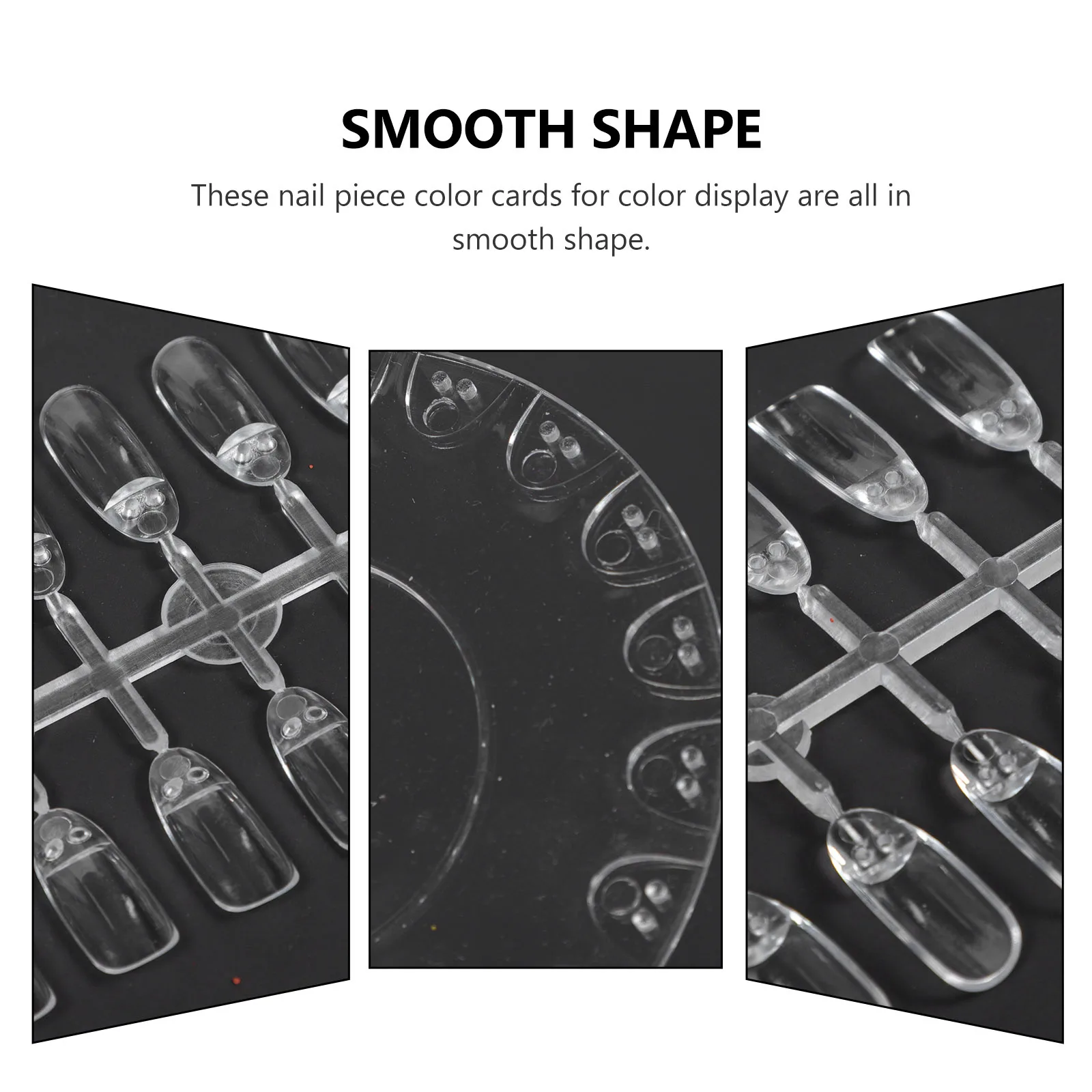 

5 set Classic Manicure Piece Tools Color Display Boards Round Shape For Nail Art Practice Salon Supply Transparent Nail Polish