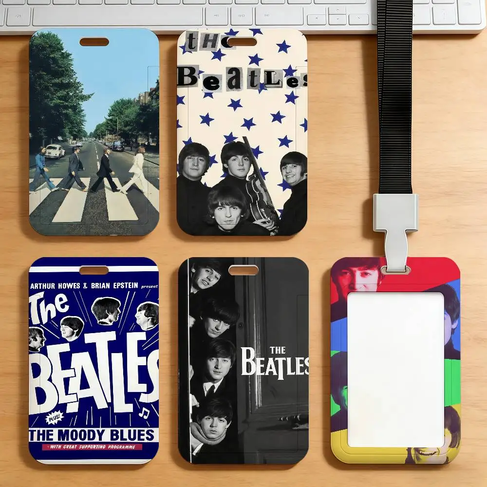 Rock Band The B-Beatles Card Holder Transportation Work Permit Cards ID Student Meal Cardcase