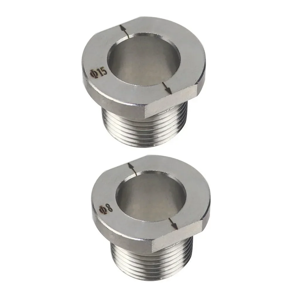1pc 8mm/15mm Stainless Steel  Drill Sleeve Bushing M20 Dowelling Jig Woodworking Drilling Guide Locator Drilling Bit Accessories
