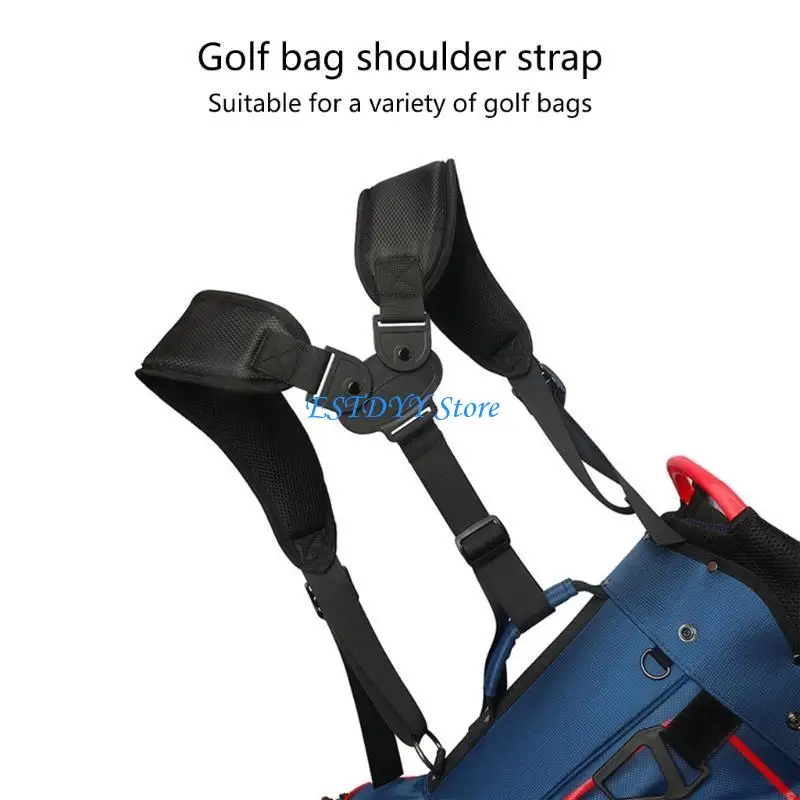 G6DE Universal Golf Bag Double Shoulder Straps Golf Carrying Bag Strap Durable