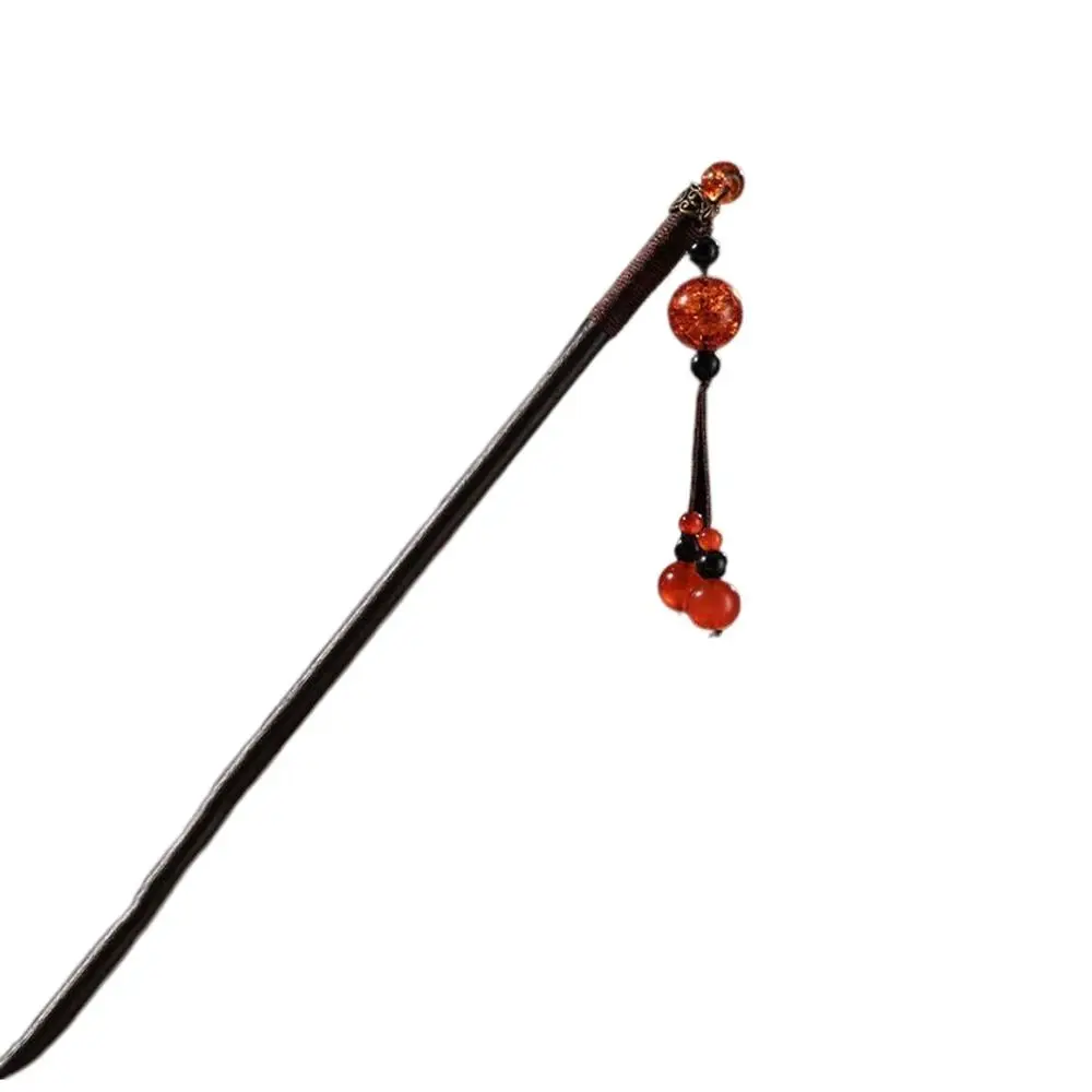 

Tassel For Ladies Hanfu Hair Clasp Disk Hair Flower Hair Sticks Chinese Style Hairpin Hair Accessories Wooden Hair Fork