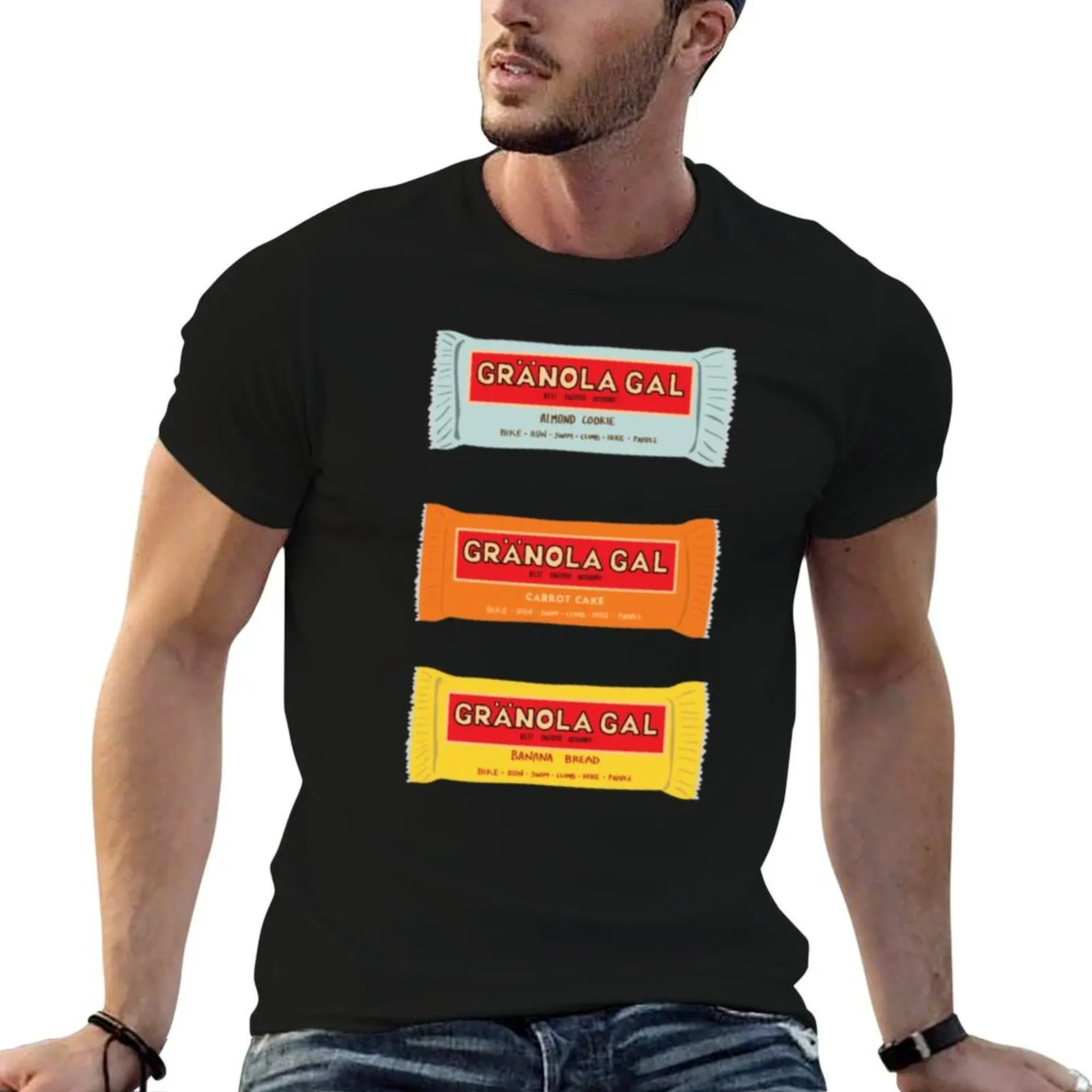 Paquete de pegatinas LaraBar x Granola Gal (3), camiseta adhesiva, camisetas de anime para hombre, camiseta
