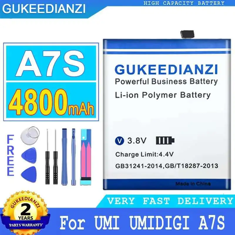 

For Umi Umidigi A7S Durable 4800Mah Mobile Phone Battery