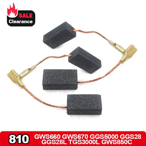 4Pcs GWS660 Carbon-Brush Replace For Bosch GWS660 GWS670 GGS5000 GGS28 GGS28L TGS3000L GWS850C Angle Grinder Accessories