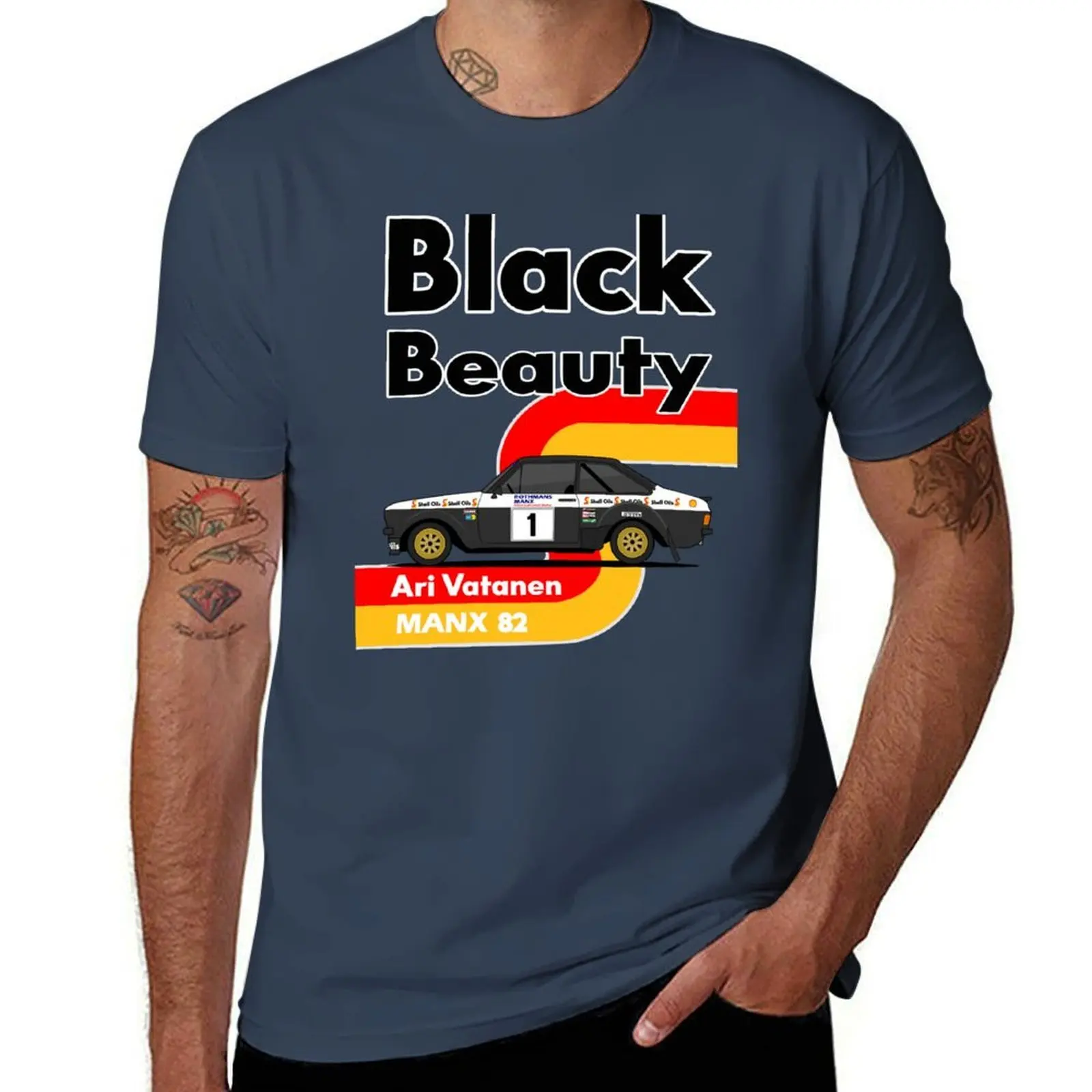 Camiseta informal resistente a las manchas Ari Vatanen Black Beauty Escort MK2