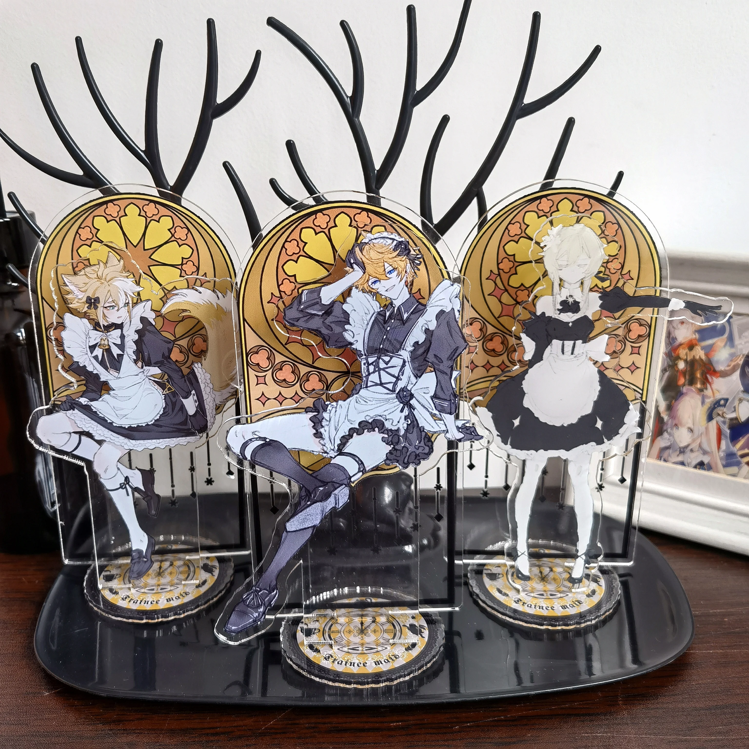 Game Figure XIAO Cyno ZHONGLI Tartaglia Kaedehara Kazuha Stand Acrylic Figure Scaramouche Venti Xiao Model Plate Decor