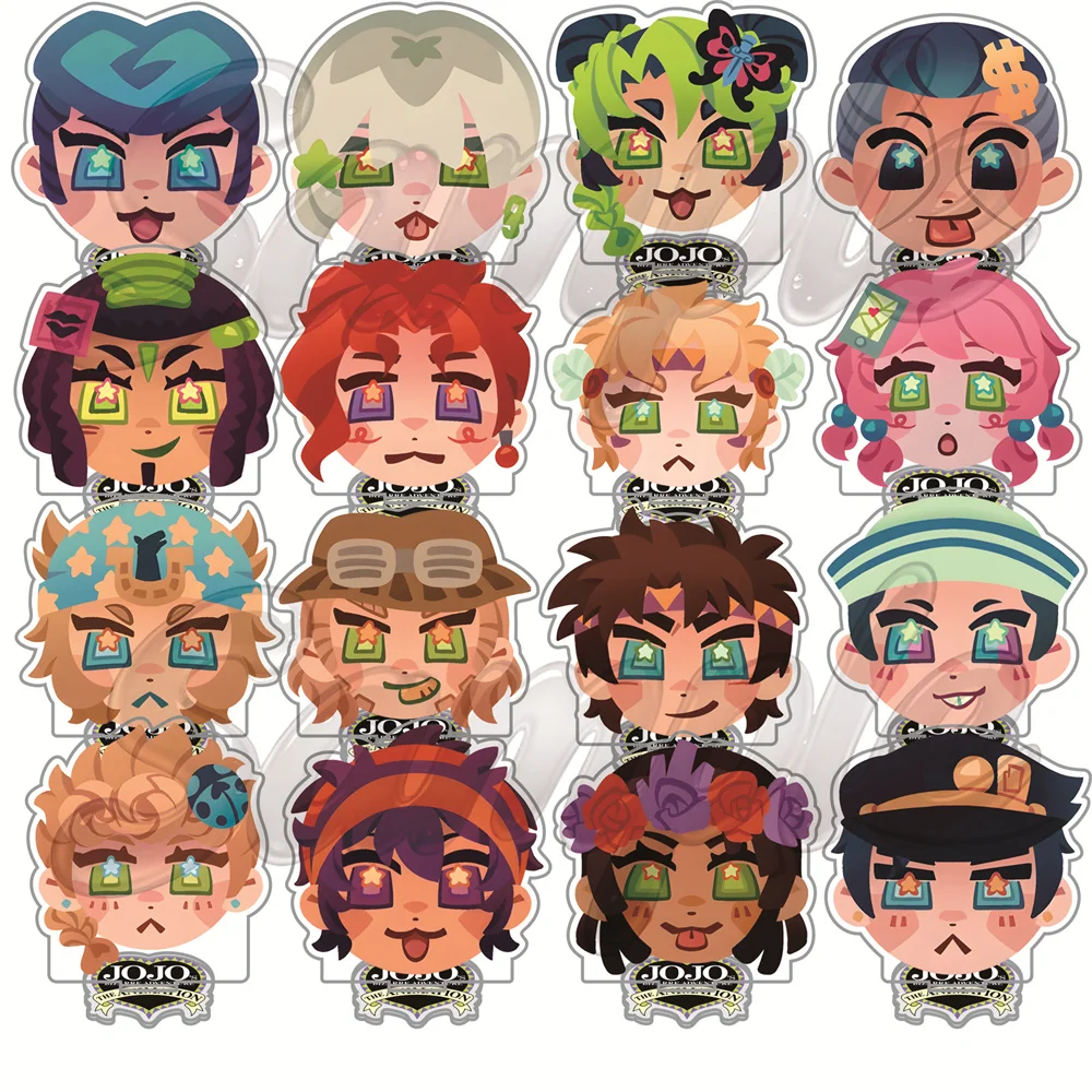 Anime JoJo's Bizarre Adventure 10cm Acrylic Stand Tabletop Decorations Accessories Gifts Keychain Elegant Goods Halloween Gift