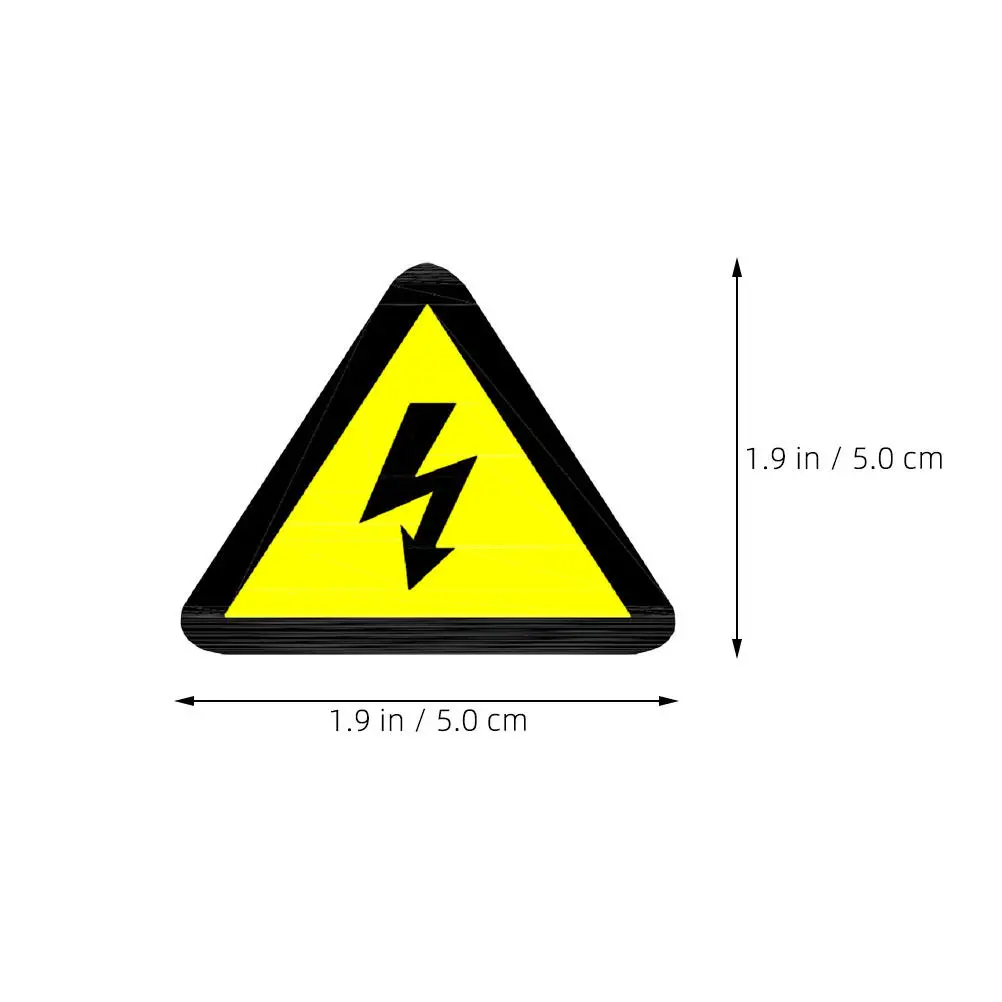 30Pcs Electric Shocks Warning Sticker High Voltage Safety Sign Decal for Industrial Equipment Office School