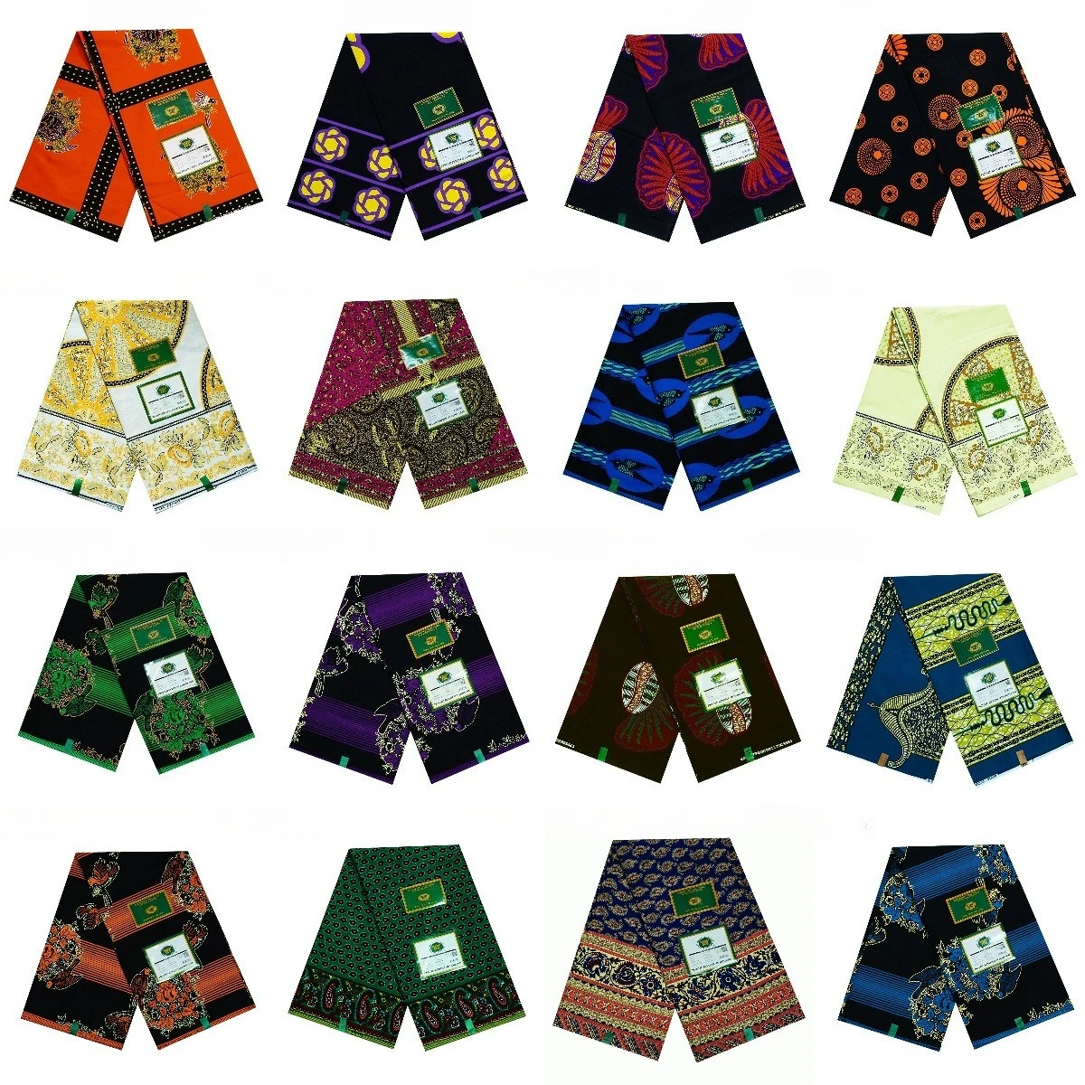 

20Patterns Printed African Cotton Wax Batik Fabric Print 6 Yards for Sewing Clothes Pants Cushion 46Inch Wide 6Yards Long R2279